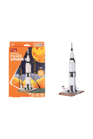 Maquette 3D Fusée Saturne V - 24 pièces - Dès 5 ans
