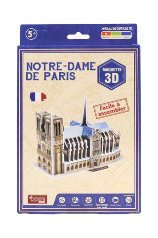 Puzzle 3D Notre-Dame de Paris - 39 pièces - Dès 5 ans