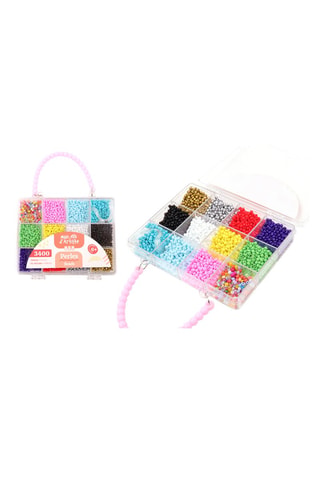 Kit créatif de perles - 3400 pièces - Dès 6 ans