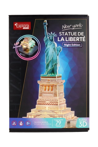 Maquette 3D Statue de la Liberté lumineuse - 79 pièces - Dès 8 ans