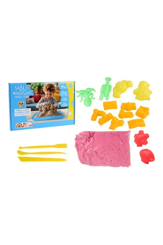 Kit de sable à modeler magique - 19 pièces - Dès 3 ans