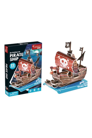Maquette 3D Bateau pirate - 22 pièces - Dès 5 ans