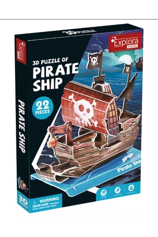 Maquette 3D Bateau pirate - 22 pièces - Dès 5 ans