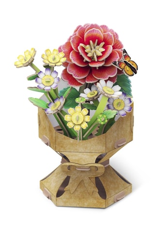 Maquette 3D Bouquet de fleurs camélia - 109 pièces - Dès 8 ans