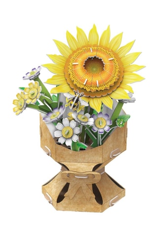 Maquette 3D Bouquet de fleurs tournesol - 102 pièces - Dès 8 ans