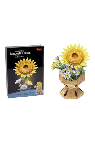 Maquette 3D Bouquet de fleurs tournesol - 102 pièces - Dès 8 ans