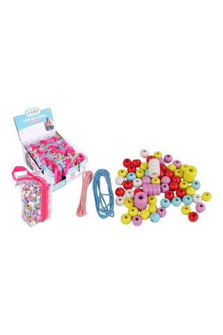 Coffret pour confectionner des bijoux en bois - 403 pièces - Dès 4 ans - Coloris aléatoire