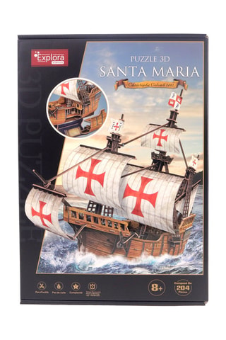 Maquette 3D Bateau Santa Maria- 204 pièces - Dès 8 ans