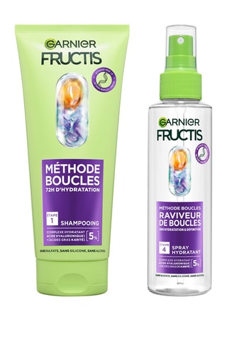 Coffret Duo shampooing et spray curls method Fructis - Cheveux bouclés - 2 produits