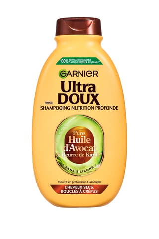 Shampoing Pure huile avocat et beurre de karité Ultra Doux - Cheveux secs, bouclés à crépus - 300 ml