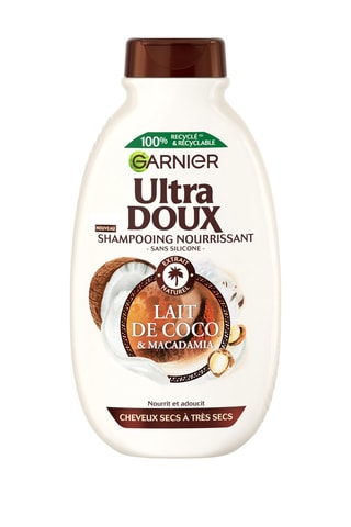 Shampoing Lait de coco et macadamia Ultra Doux - Cheveux normaux ou secs à très secs - 300 ml