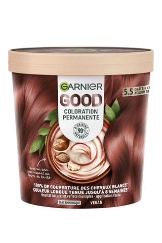Coloration cheveux permanente Good - Châtain clair acajou griotte 5.5 - 217 g