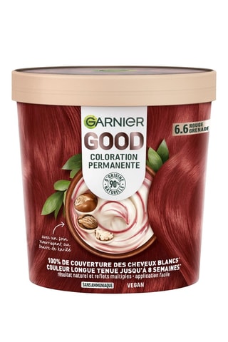Coloration cheveux permanente Good - Rouge grenade 6.6 - 217 g