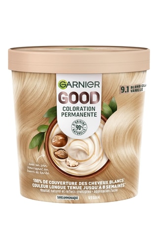 Coloration cheveux permanente Good - Blond clair vanille 9.1 - 217 g