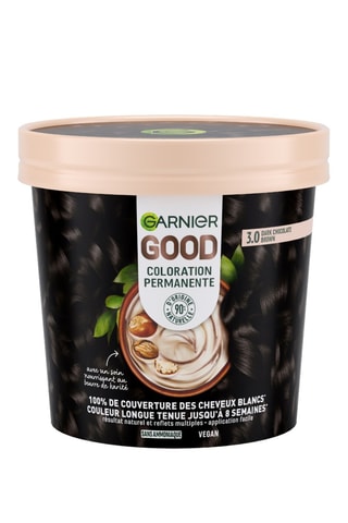 Coloration cheveux permanente Good - Châtain foncé chocolat noir 3.0 - 217 g