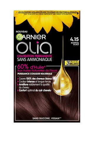 Coloration permanente Olia - 4.15 Marron glacé - Cheveux normaux