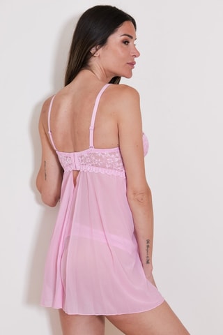 Picardías y tanga Bil - Rosa
