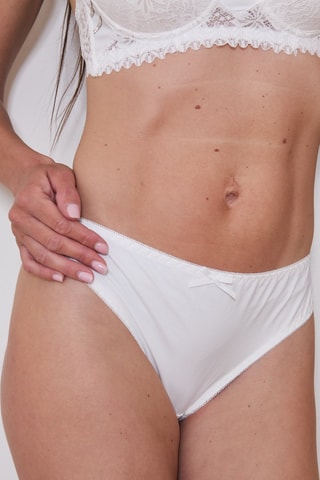 Sujetador push-up y braga brasileña Voli - Blanco