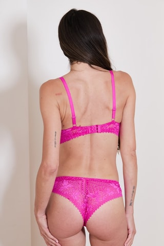 Sujetador push-up y braga brasileña Voli - Fucsia