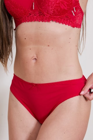 Sujetador push-up y braga brasileña Voli - Rojo
