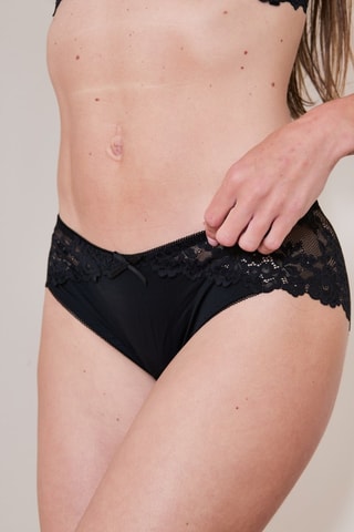 Sujetador con relleno y braga Wal - Negro