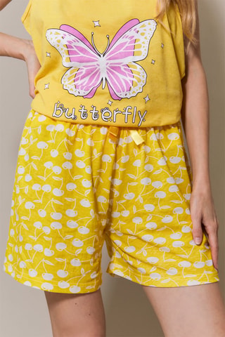 Pijama Leor - Amarillo y blanco - Just For Victoria