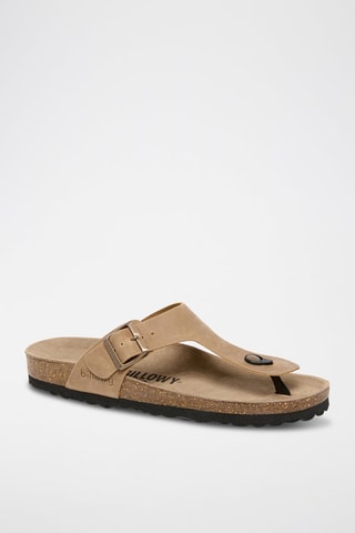 Leren Slippers - Bruin