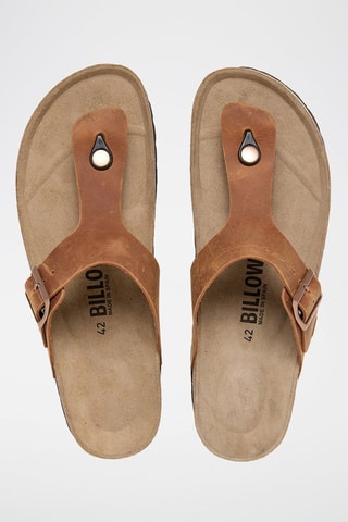 Leren Slippers - Bruin