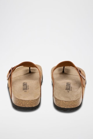 Leren Slippers - Bruin