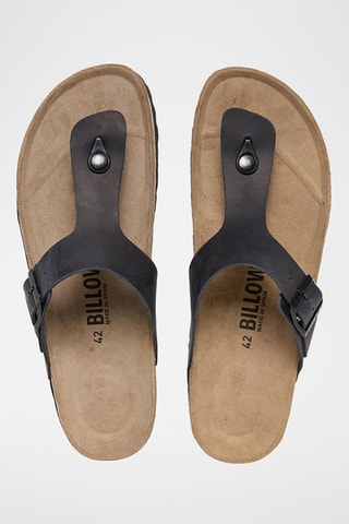 Leren Slippers - Zwart