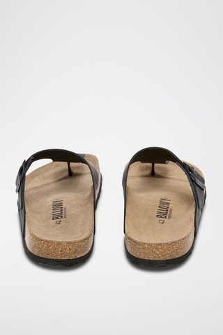 Leren Slippers - Zwart