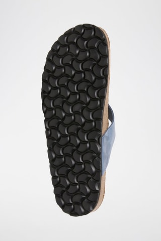 Leren Slippers - Blauw