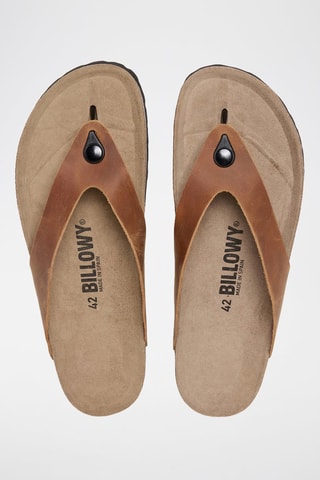 Leren Slippers - Bruin