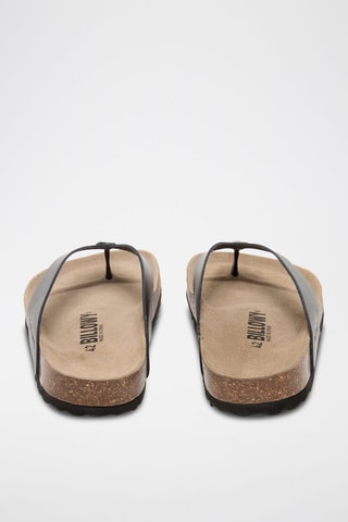 Leren Slippers - Zwart