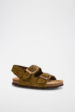 Nubuck Sandalen Kaki