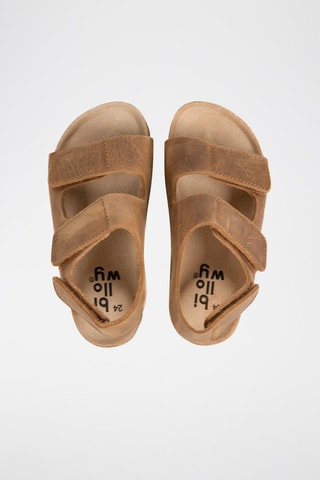 Nubuck Sandalen Camel