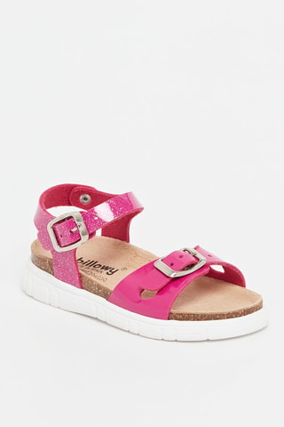Gelakte Sandalen Zeus Fuchsia