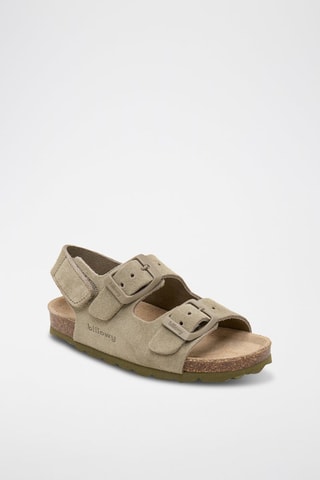 Leren Sandalen - Kaki