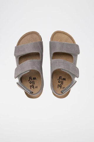 Sandales en cuir - Gris