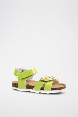 Gelakte Sandalen Lichtgroen