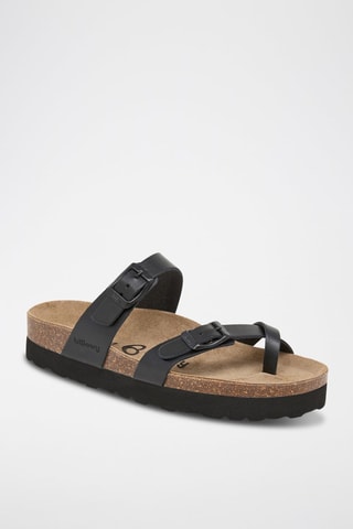 Sandales en cuir - Noir