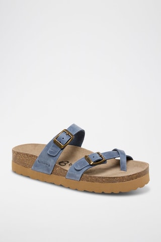 Sandales en cuir - Bleu