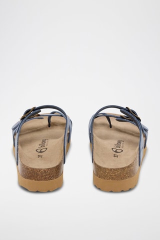 Sandales en cuir - Bleu