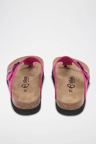 Nubuck Slippers - Fuchsia