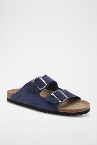 Leren Muiltjes - Blauw