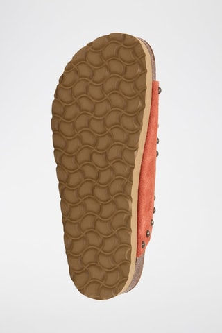 Mules en cuir - Orange