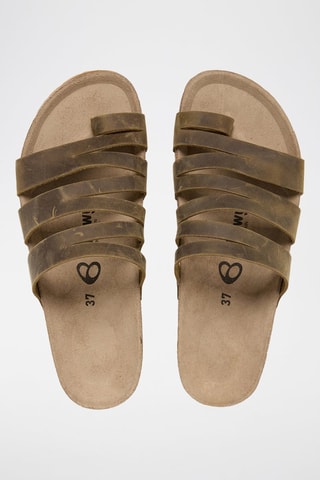 Sandales en cuir - Marron