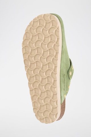Leren Clogs - Groen