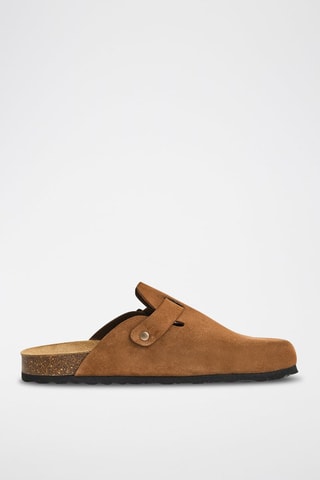 Sabots en nubuck Rosso - Camel