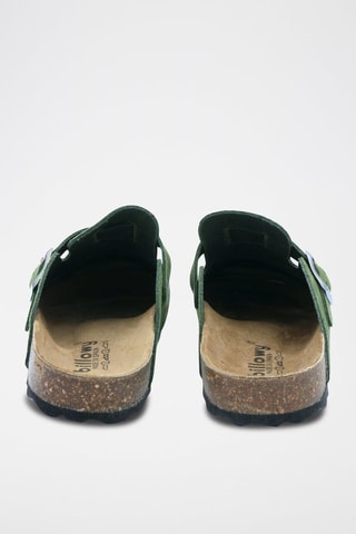 Nubuck Clogs Rosso Groen
